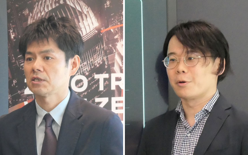 パロアルトネットワークス プラットフォーム事業本部 シニアディレクターの藤生昌也氏（左）と、同本部 ビジネスプリンシパルの和田一寿氏